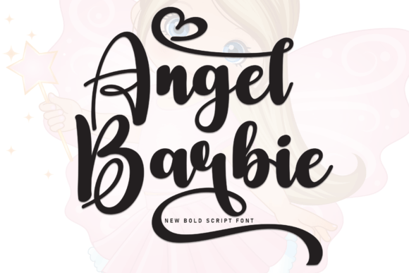 Angel Barbie: A Handwritten Display Font for Editorial Charm
