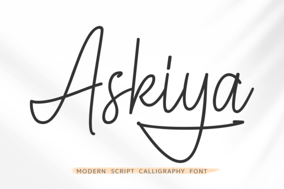Askiya: A Modern Calligraphy Font for Crafters and Makers