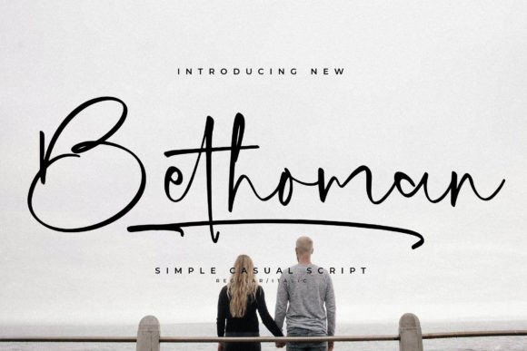 Bethoman: A Casual Script Font That Brings Handmade Charm to Every Product