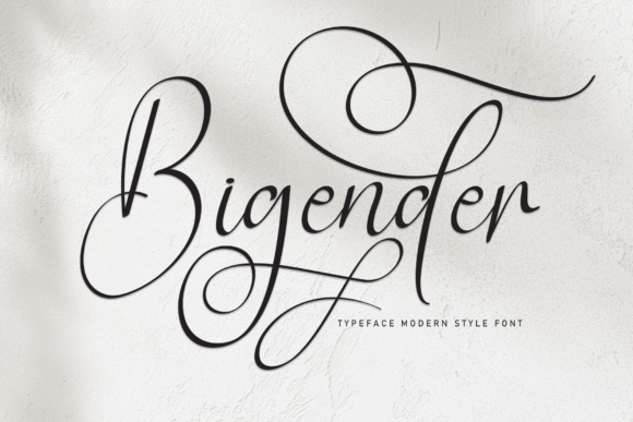 Bigender: A Sweet Handwritten Font for Romantic Branding Projects
