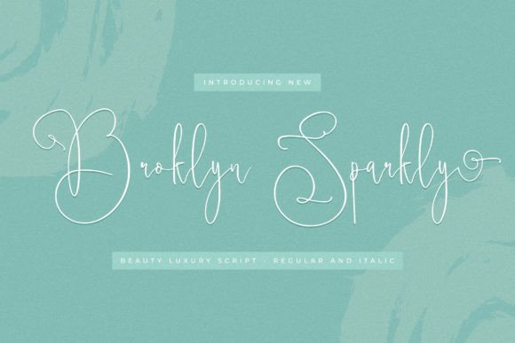 Broklyn Sparkly: The Luxury Script Font That Elevates Campaign Visuals
