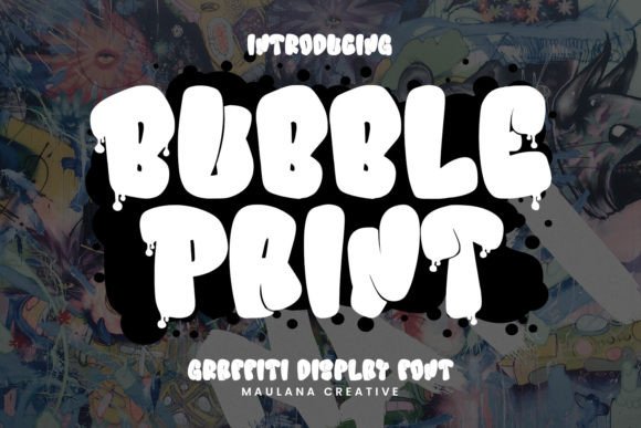 Bubble Paint: A Bold Display Font for Creative Web Design