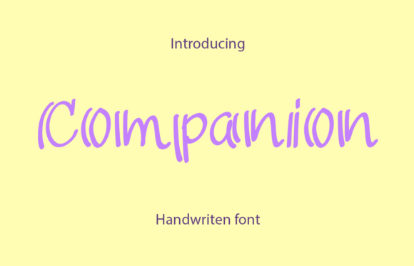Companion: A Handwritten Font That Brings Warmth to Editorial Design