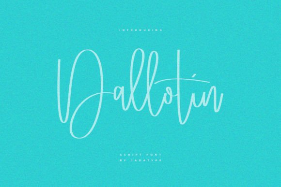 Dallotin: A Smooth Script Font for Editorial and Digital Design