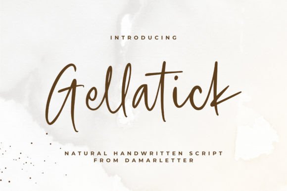 Gellatick: A Whimsical Script Font for Campaigns That Need Personality