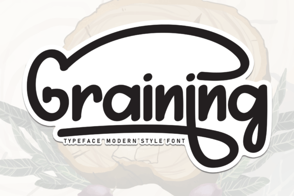 Graining: A Sweet Handwritten Font for Cohesive Branding