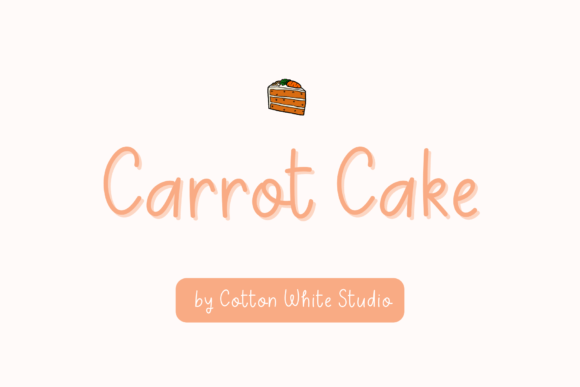 h1>Carrot Cake: A Cheerful Handwritten Font for Editorial Design