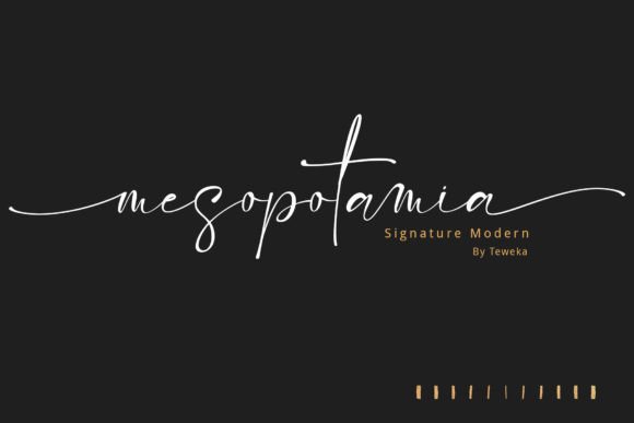 Mesopotamia: A Signature Font That Elevates Small Business Branding