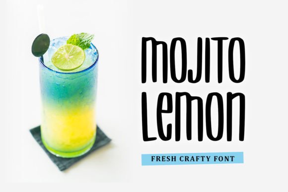 Mojito Lemon: A Friendly Display Font for Editorial Charm