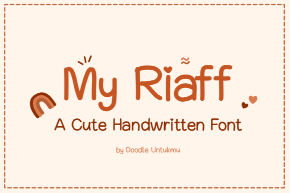 My Riaff: A Handwritten Font That Brings Warmth to Editorial Design