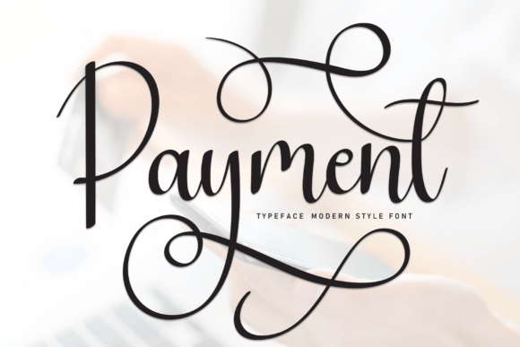 Payment: A Bold Handwritten Font for Impactful Marketing Visuals