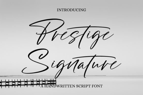 Prestige Signature: A Sophisticated Script Font for Branding Your Small Business