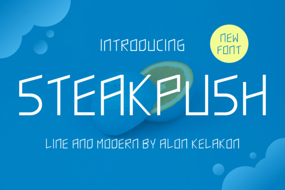 Steakpush: A Sweet Handwritten Font for Digital Design Projects