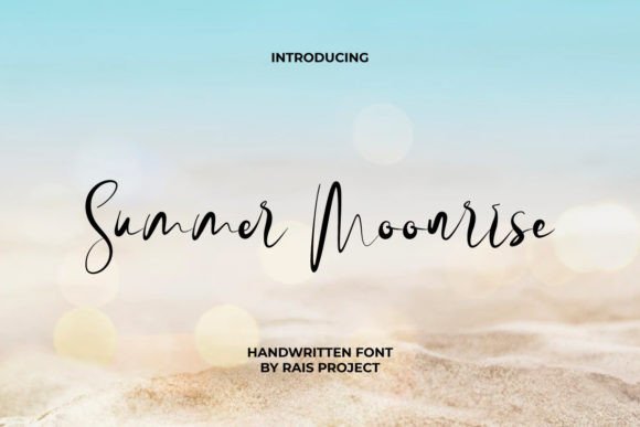 Summer Moonrise: A Handwritten Script Font for Makers and Creative Sellers