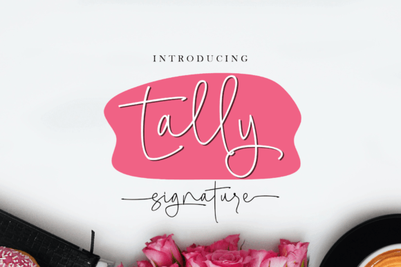 Tally Signature: A Modern Script Font for Professional Branding