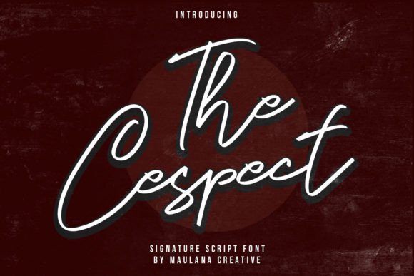The Cespect: A Signature Script Font for Impactful Digital Branding